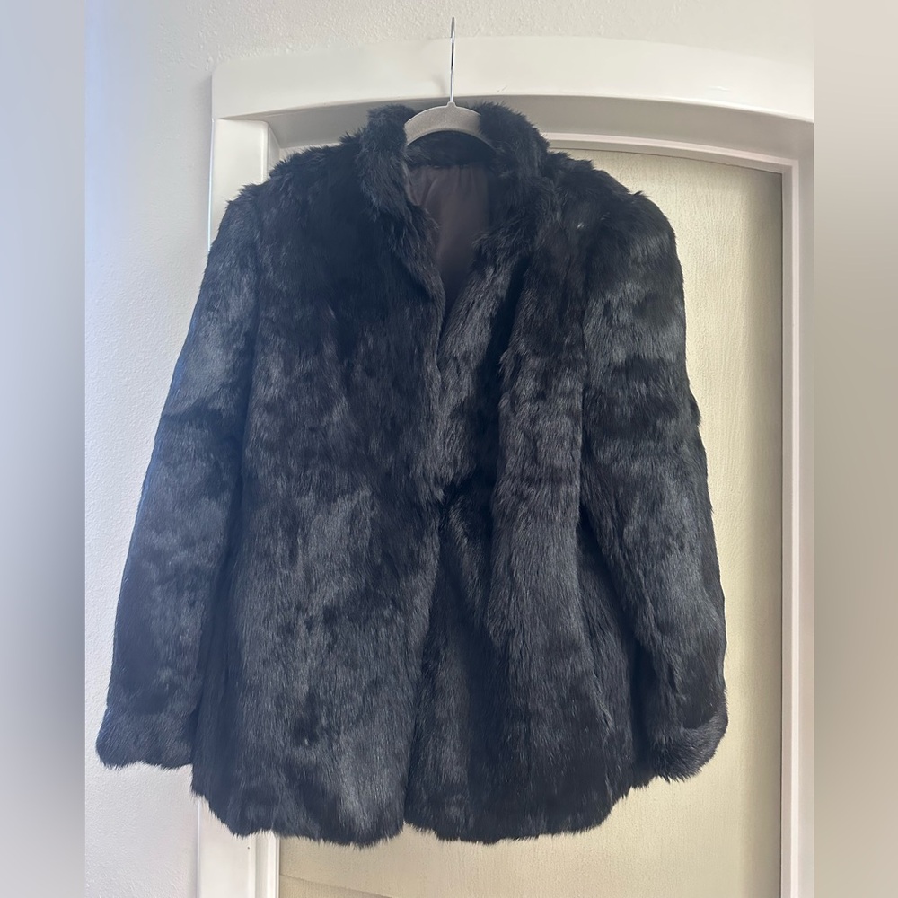 Vintage black Fur size L